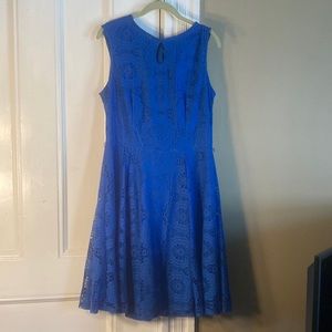 Blue lace size 16 dress